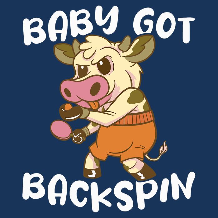 Baby Got Backspin Table Tennis Funny Ping Pong Drawstring Bag
