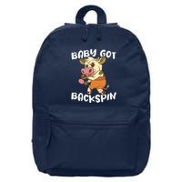 Baby Got Backspin Table Tennis Funny Ping Pong 16 in Basic Backpack