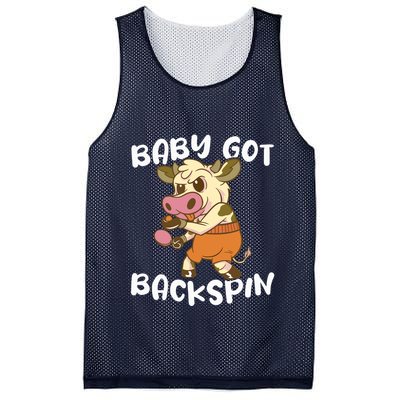Baby Got Backspin Table Tennis Funny Ping Pong Mesh Reversible Basketball Jersey Tank