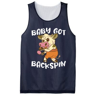 Baby Got Backspin Table Tennis Funny Ping Pong Mesh Reversible Basketball Jersey Tank