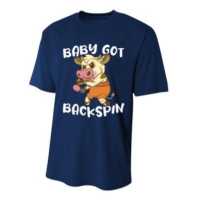 Baby Got Backspin Table Tennis Funny Ping Pong Performance Sprint T-Shirt