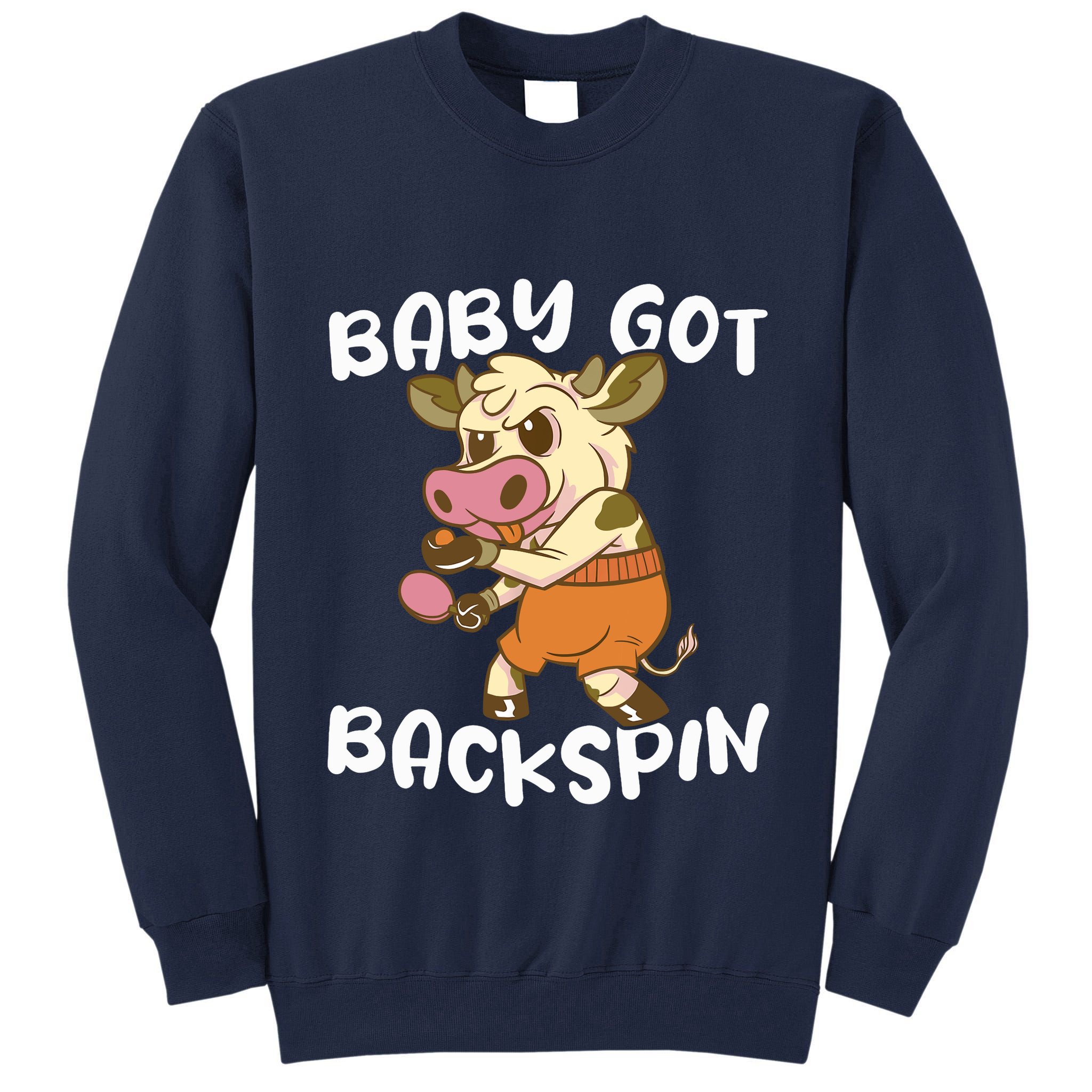 Baby Got Backspin Table Tennis Funny Ping Pong Tall Sweatshirt