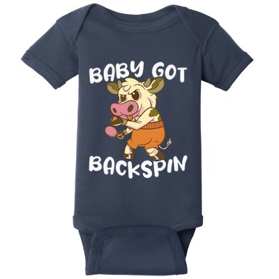 Baby Got Backspin Table Tennis Funny Ping Pong Baby Bodysuit