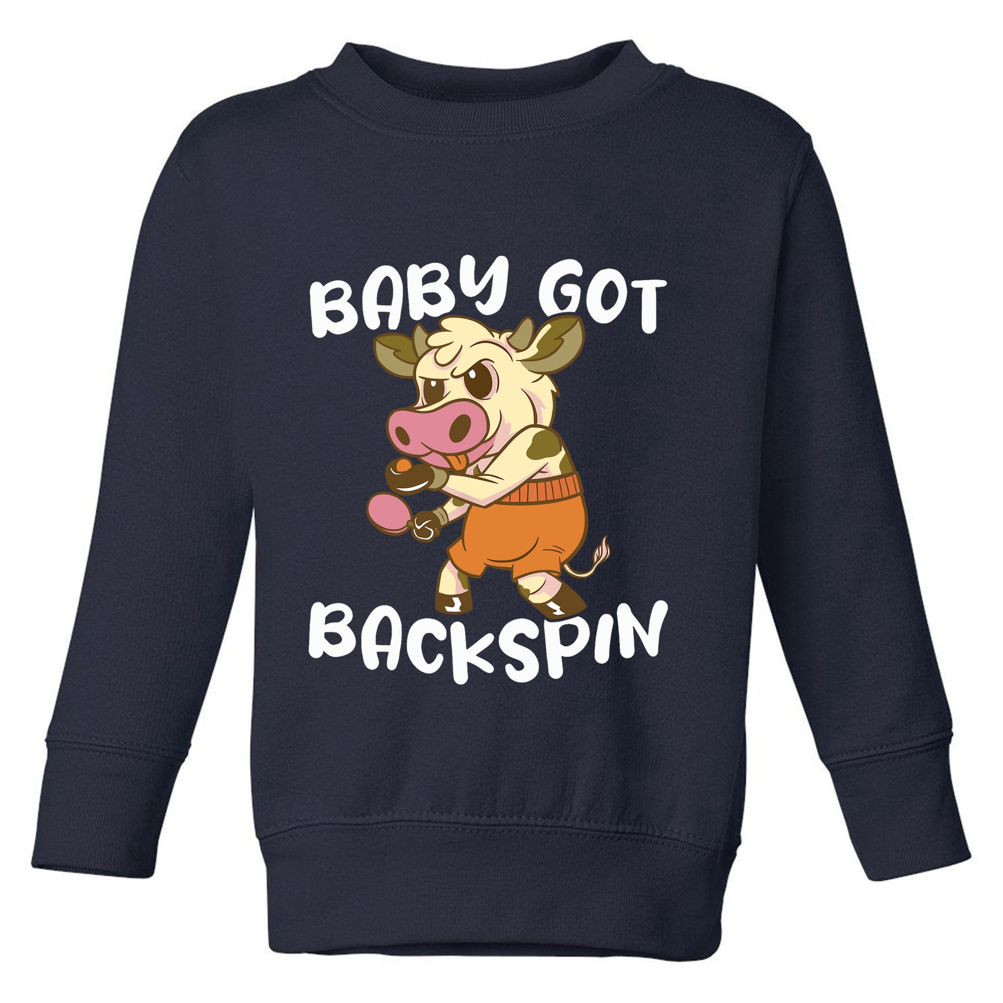 Baby Got Backspin Table Tennis Funny Ping Pong Toddler Sweatshirt