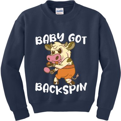 Baby Got Backspin Table Tennis Funny Ping Pong Kids Sweatshirt