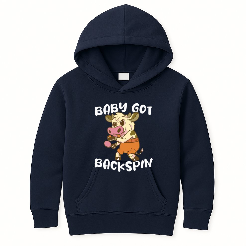 Baby Got Backspin Table Tennis Funny Ping Pong Kids Hoodie