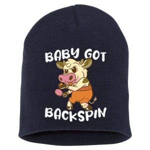 Baby Got Backspin Table Tennis Funny Ping Pong Short Acrylic Beanie