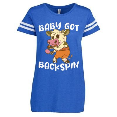 Baby Got Backspin Table Tennis Funny Ping Pong Enza Ladies Jersey Football T-Shirt