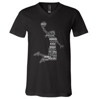 Basketball Girl V-Neck T-Shirt