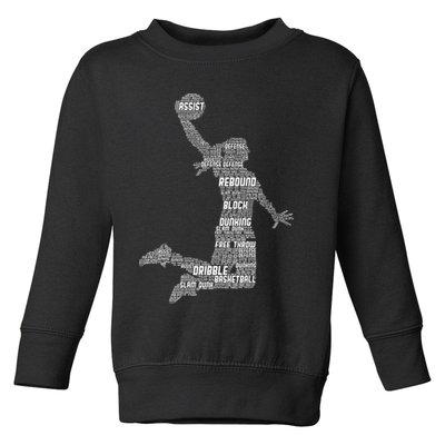 Basketball Girl Toddler Sweatshirt