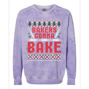 Bakers Gonna Bake Cookie Baking Ugly Christmas Sweater Great Gift Colorblast Crewneck Sweatshirt