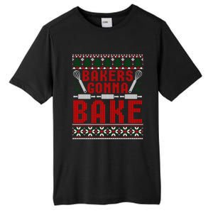 Bakers Gonna Bake Cookie Baking Ugly Christmas Sweater Great Gift Tall Fusion ChromaSoft Performance T-Shirt