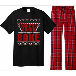 Bakers Gonna Bake Cookie Baking Ugly Christmas Sweater Great Gift Pajama Set