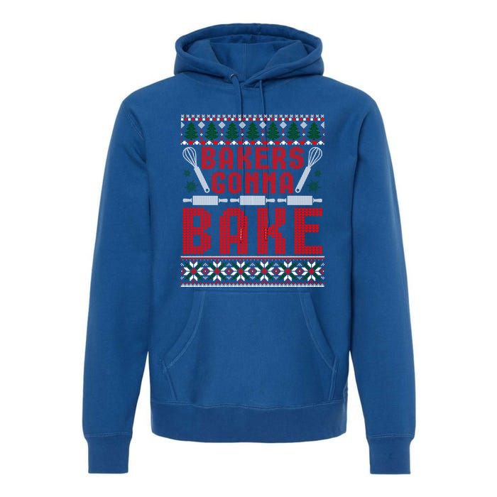 Bakers Gonna Bake Cookie Baking Ugly Christmas Sweater Great Gift Premium Hoodie