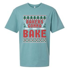 Bakers Gonna Bake Cookie Baking Ugly Christmas Sweater Great Gift Sueded Cloud Jersey T-Shirt