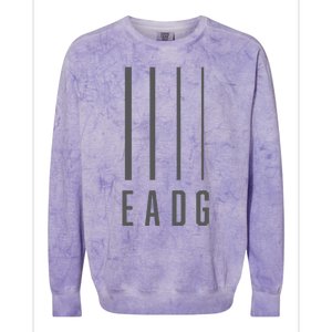 Bass Guitarist Bass Player Gift Eadg 4 String Colorblast Crewneck Sweatshirt