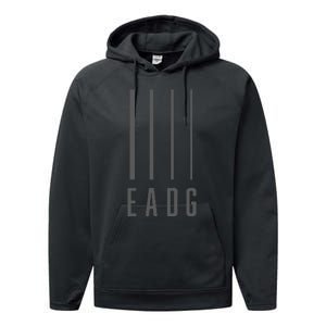 Bass Guitarist Bass Player Gift Eadg 4 String Performance Fleece Hoodie