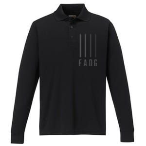 Bass Guitarist Bass Player Gift Eadg 4 String Performance Long Sleeve Polo