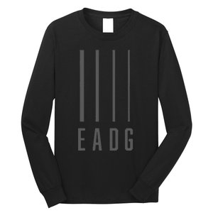 Bass Guitarist Bass Player Gift Eadg 4 String Long Sleeve Shirt