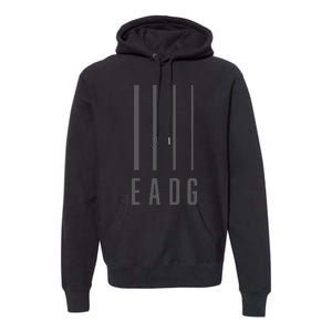 Bass Guitarist Bass Player Gift Eadg 4 String Premium Hoodie