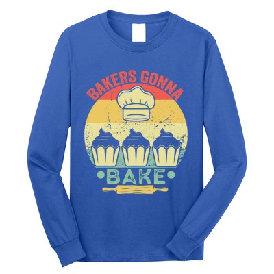 Bakers Gonna Bake Cooking Vintage Funny Baking Lover Saying Gift Long Sleeve Shirt