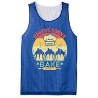 Bakers Gonna Bake Cooking Vintage Funny Baking Lover Saying Gift Mesh Reversible Basketball Jersey Tank