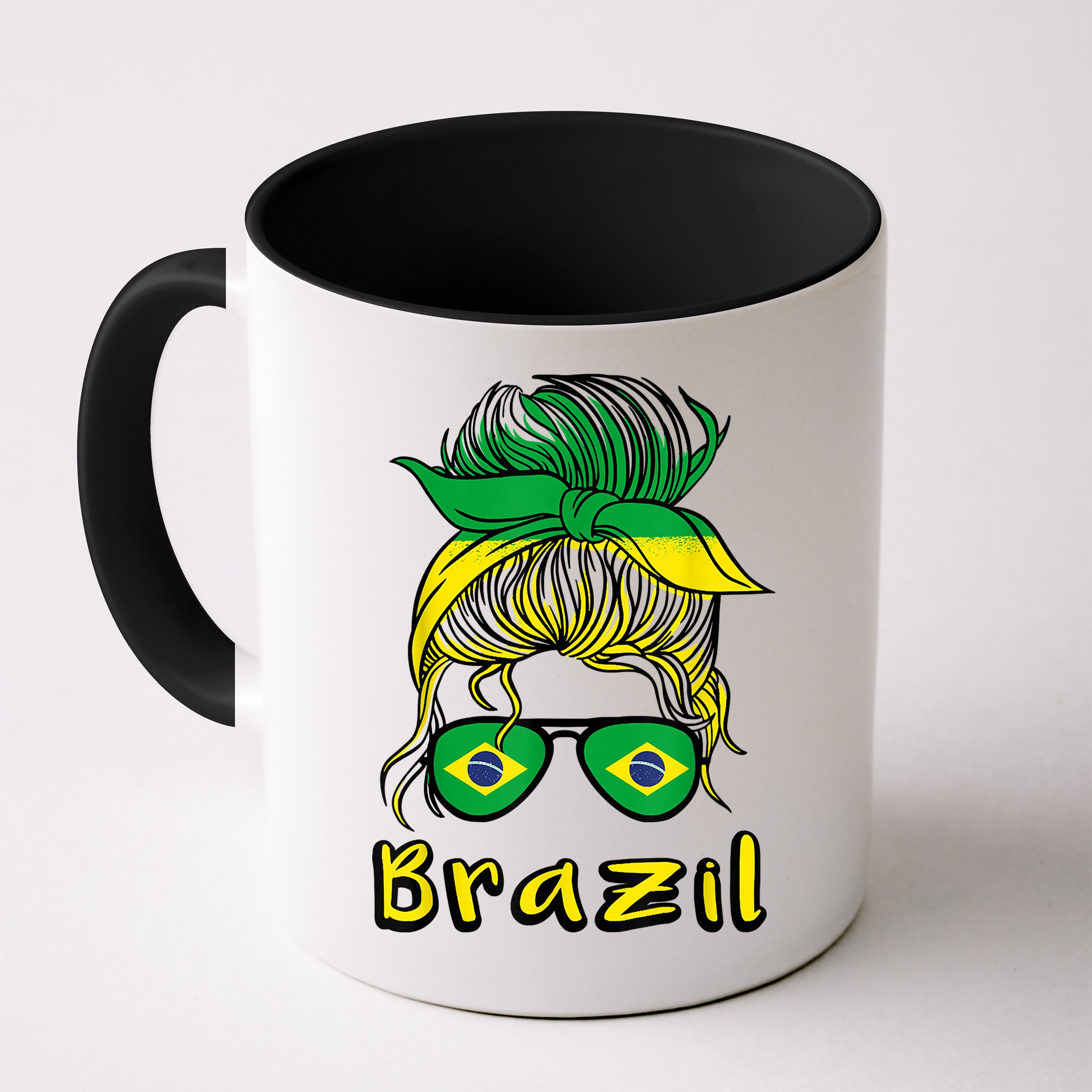 Brazilian Girl Brazil Girls Football Brasil Brazilian Mug