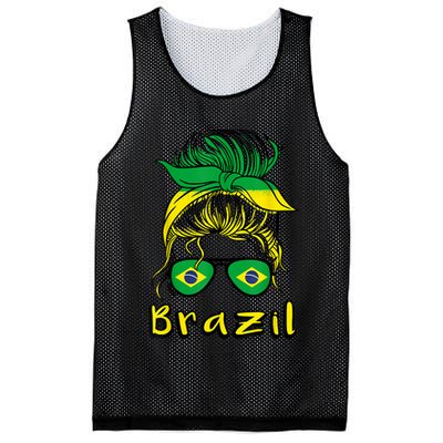 Brazilian Girl Brazil Girls Football Brasil Brazilian Mesh Reversible Basketball Jersey Tank