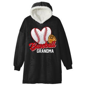 Baseball Grandma Baseball Lovers Mothers Day Gifts Women Hooded Wearable Blanket