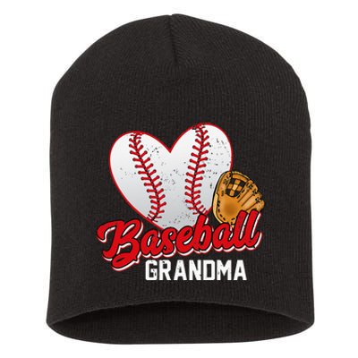 Baseball Grandma Baseball Lovers Mothers Day Gifts Women Short Acrylic Beanie