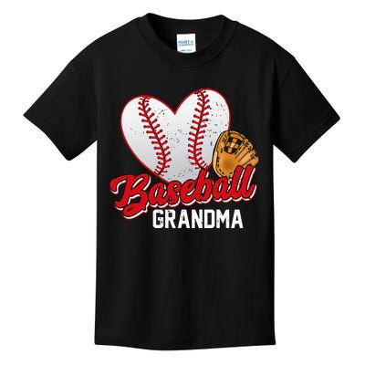 Baseball Grandma Baseball Lovers Mothers Day Gifts Women Kids T-Shirt