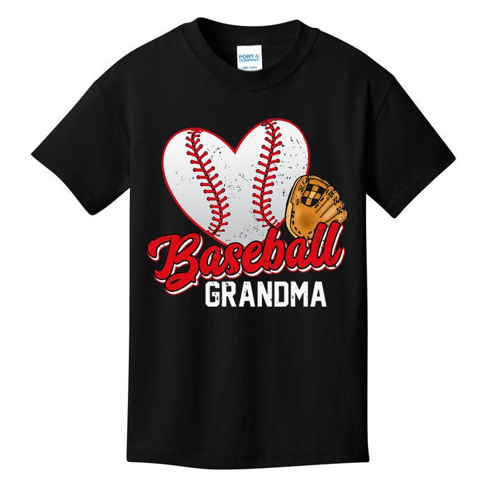 Baseball Grandma Baseball Lovers Mothers Day Gifts Women Kids T-Shirt