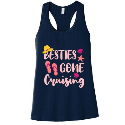 Besties Gone Cruising Ladies Girl Girlfriends Cruise Vacay Womens Tank Top