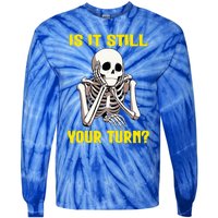 Board Game Card Is It Still Your Turn Tie-Dye Long Sleeve Shirt