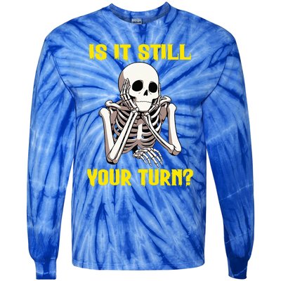 Board Game Card Is It Still Your Turn Tie-Dye Long Sleeve Shirt