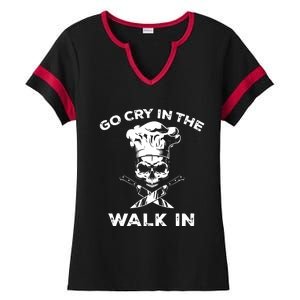 Best Go Cry In The Walk In Ladies Halftime Notch Neck Tee