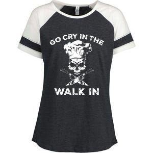 Best Go Cry In The Walk In Enza Ladies Jersey Colorblock Tee