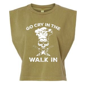 Best Go Cry In The Walk In Garment-Dyed Women's Muscle Tee