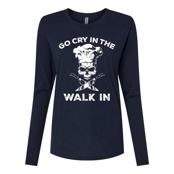 Best Go Cry In The Walk In Womens Cotton Relaxed Long Sleeve T-Shirt