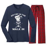 Best Go Cry In The Walk In Women's Long Sleeve Flannel Pajama Set 