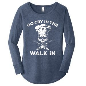 Best Go Cry In The Walk In Women's Perfect Tri Tunic Long Sleeve Shirt