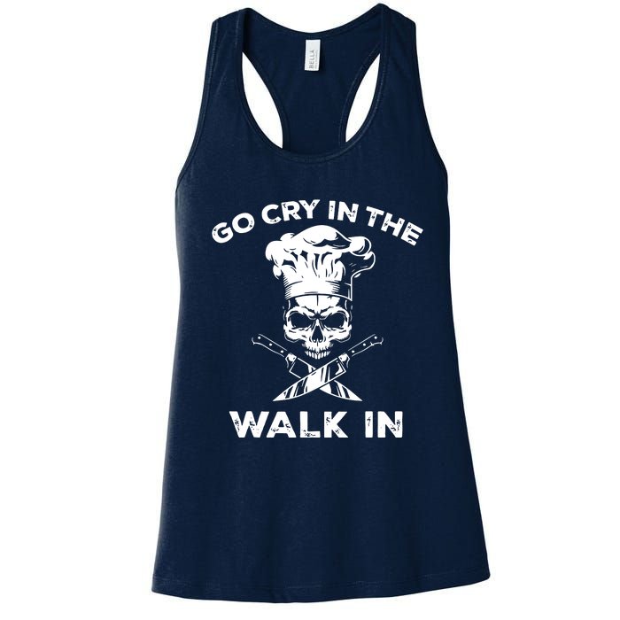 Best Go Cry In The Walk In Women's Racerback Tank