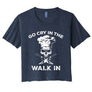 Best Go Cry In The Walk In Women's Crop Top Tee