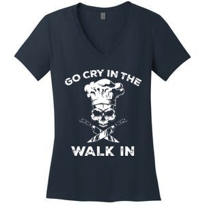 Best Go Cry In The Walk In Women's V-Neck T-Shirt