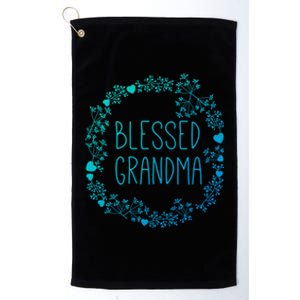 Blessed Grandma Christian Religious Funny Gift Best Grammy Ever Funny Gift Platinum Collection Golf Towel