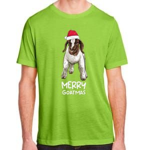 Boer Goat Christmas Merry Goatmas Adult ChromaSoft Performance T-Shirt