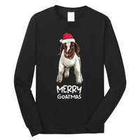 Boer Goat Christmas Merry Goatmas Long Sleeve Shirt