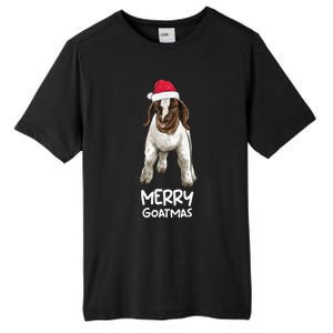 Boer Goat Christmas Merry Goatmas Tall Fusion ChromaSoft Performance T-Shirt