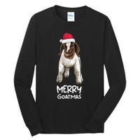 Boer Goat Christmas Merry Goatmas Tall Long Sleeve T-Shirt