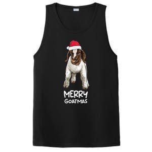 Boer Goat Christmas Merry Goatmas PosiCharge Competitor Tank